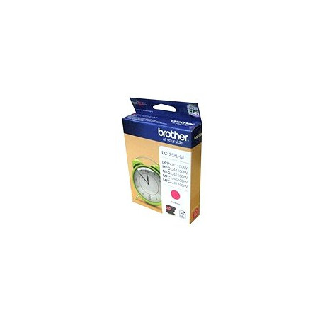 Brother LC-125XLM, cartridge magenta (1200 str.)