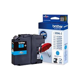 Brother LC-225XLC, cartridge azure (1 200 str.)