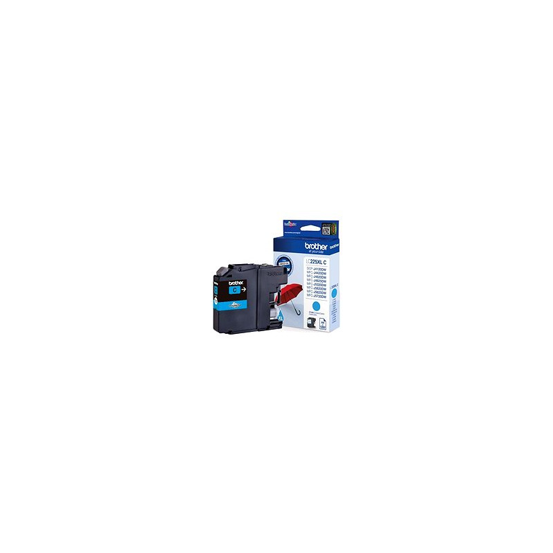Brother LC-225XLC, cartridge azure (1 200 str.)