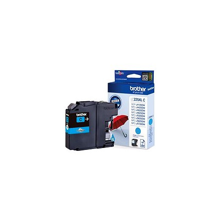 Brother LC-225XLC, cartridge azure (1 200 str.)