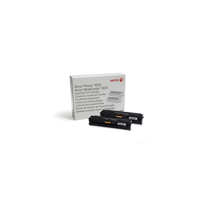 Xerox® Phaser® 3020 / WorkCentre® 3025 Dual Pack 1.5K Print Cartridge