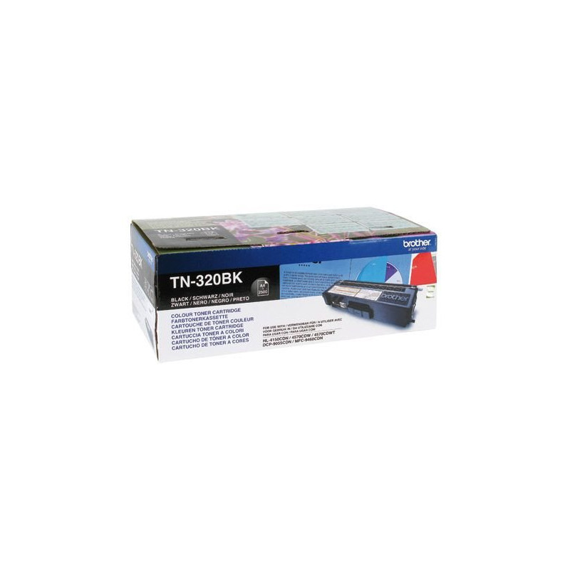 Brother TN-320BK, toner black, 2 500 str.
