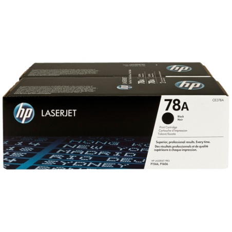 HP Toner 78A LaserJet Black 2-pack