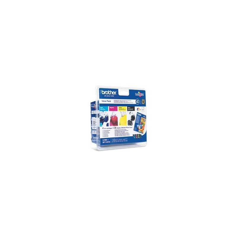 Brother LC-980 VALBP, cartridge (multipack - black + 3 colors)