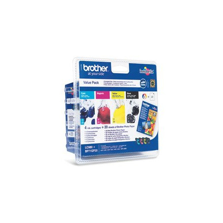 Brother LC-980 VALBP, cartridge (multipack - black + 3 colors)