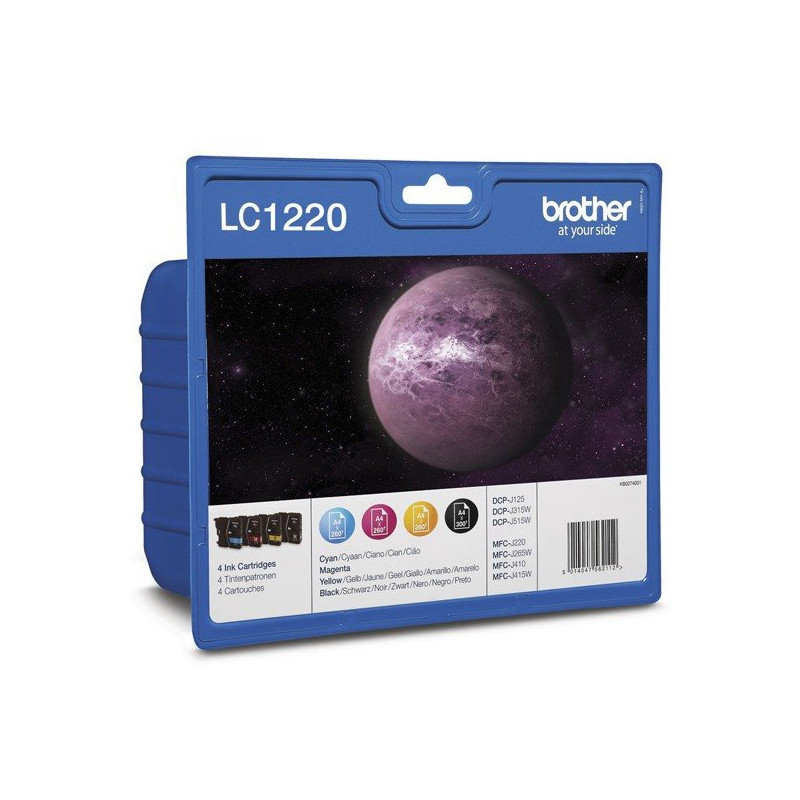 Brother LC-1220VALBP (multipack black + 3 colors)