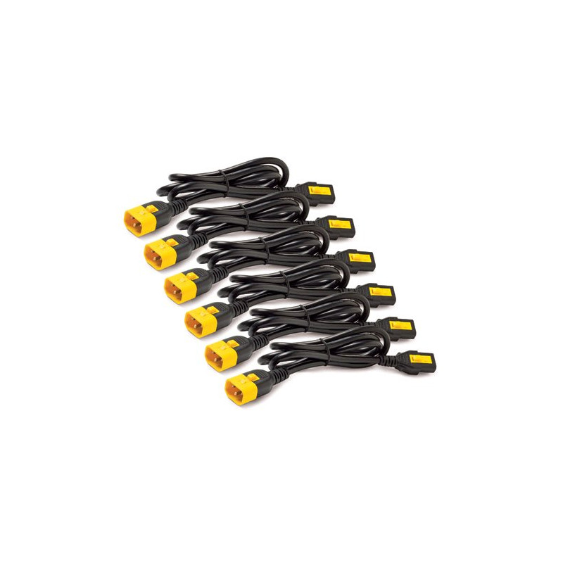 APC Power Cord Kit (6 ea), Locking, C13 to C14, 1.2m
