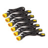 APC Power Cord Kit (6 ea), Locking, C13 to C14, 1.2m