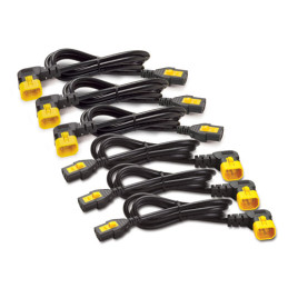 APC Power Cord Kit (6 ea), Locking, C13 to C14 (90 Degree), 1.2m