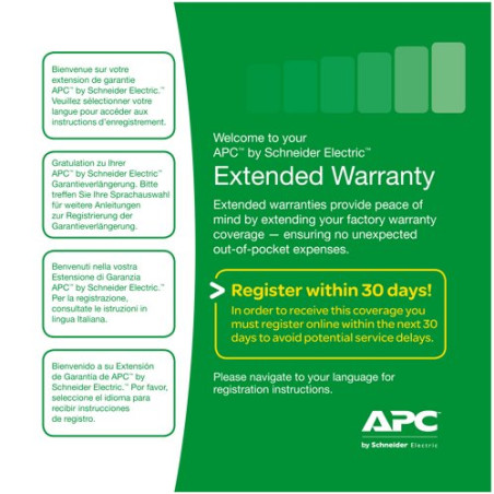 APC Service Pack 1 Year Warranty Extension - predĺženie záruky (pre nové produkty)