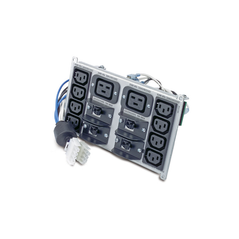 APC Symmetra RM 220-240V Backplate Kit w/(8) IEC320 C13 & (2) IEC320 C19