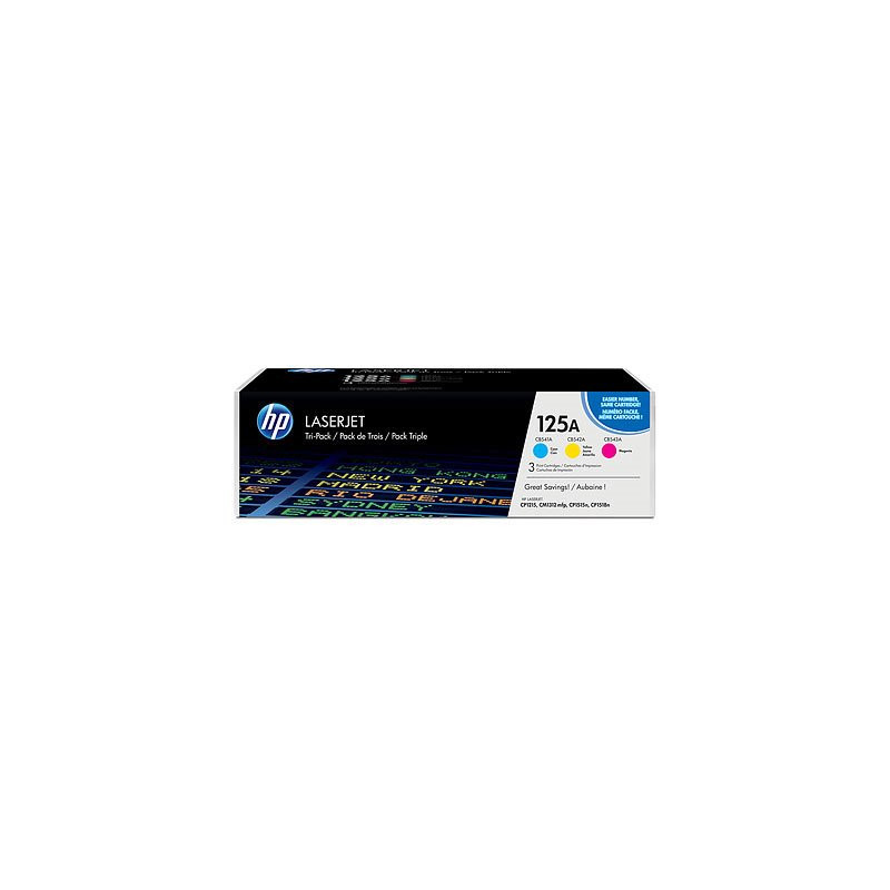 HP Toner 125A LaserJet 3-pack CYM (CB541A-CB543A)