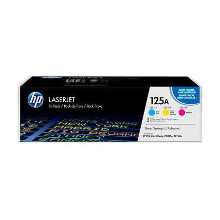 HP Toner 125A LaserJet 3-pack CYM (CB541A-CB543A)