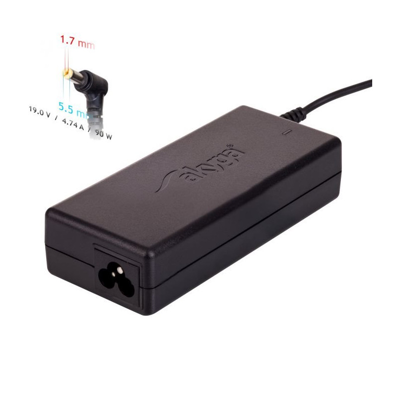 Akyga Nabíječka na notebook 19V/4.74A/90W 5.5x1.7mm pro ACER