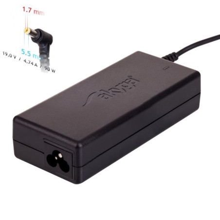 Akyga Nabíječka na notebook 19V/4.74A/90W 5.5x1.7mm pro ACER
