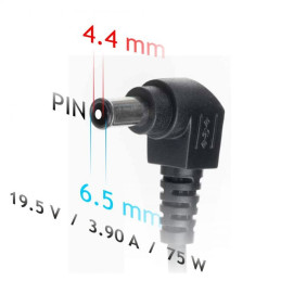 Akyga Nabíječka na notebook 19.5V/3.9A 75W 6.5x4.4 mm + pin pro SONY
