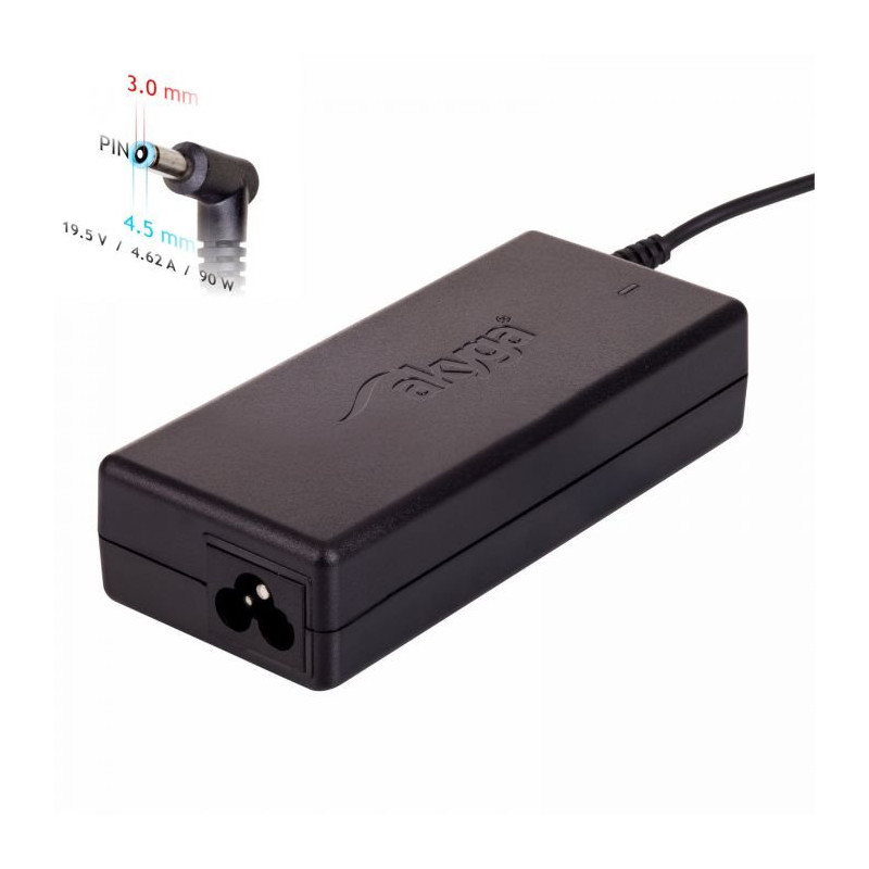 Akyga Nabíječka na notebook 19.5V/4.62A/90W 4.5x3.0 mm + pin pro HP