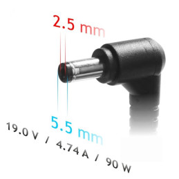 Akyga Nabíječka na notebook 19V/4.74A/90W 5.5x2.5mm pro Asus/Toshiba/HP/Lenovo