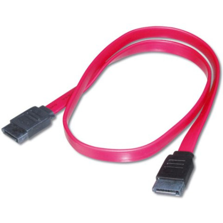 PremiumCord 0,75m datový kabel SATA 1.5/3.0 GBit/s červený