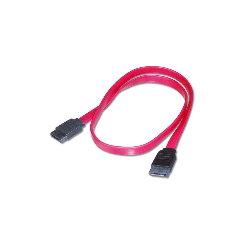 PremiumCord 1,0m datový kabel SATA 1.5/3.0 GBit/s červený