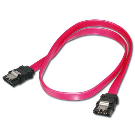 PremiumCord 1,0m kabel SATA 1.5/3.0 GBit/s s kovovou zapadkou