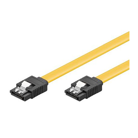 PremiumCord 0,2m SATA 3.0 datový kabel 1.5GBs / 3GBs / 6GBs, kov.západka