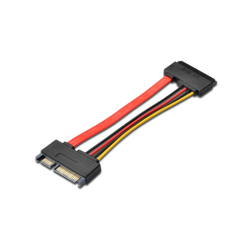 PremiumCord Prodlužka k HDD SATA 22pin, data + napájení, M/F, 15cm