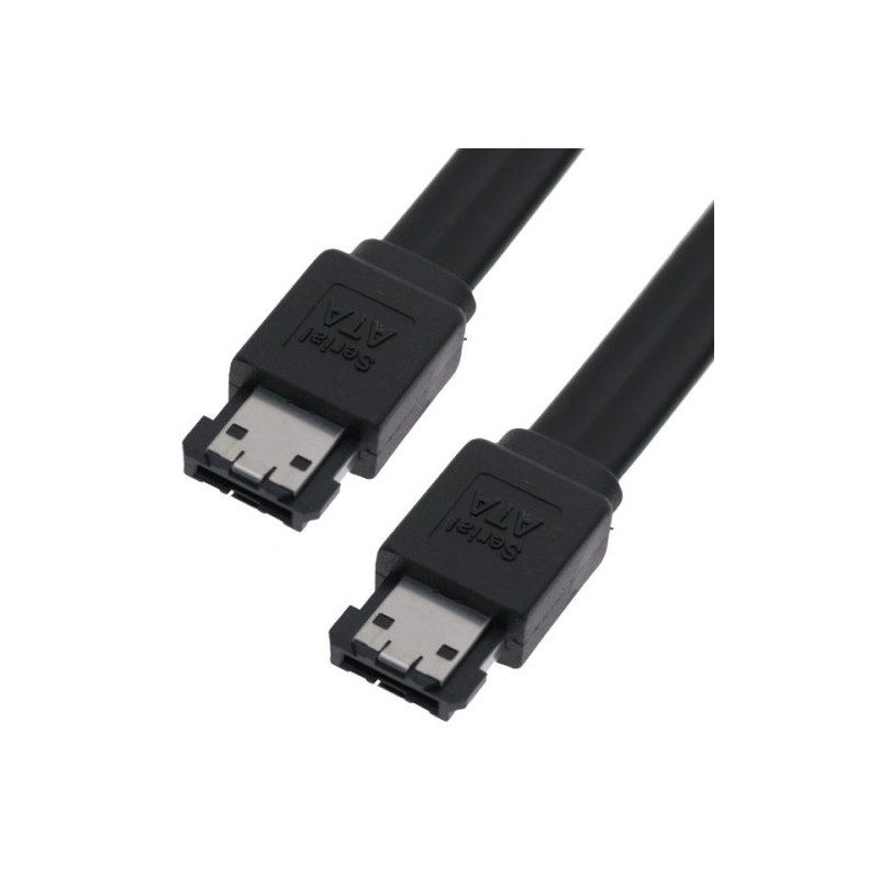 PremiumCord Kabel eSATA-eSATA, 75 cm,stíněný,černý