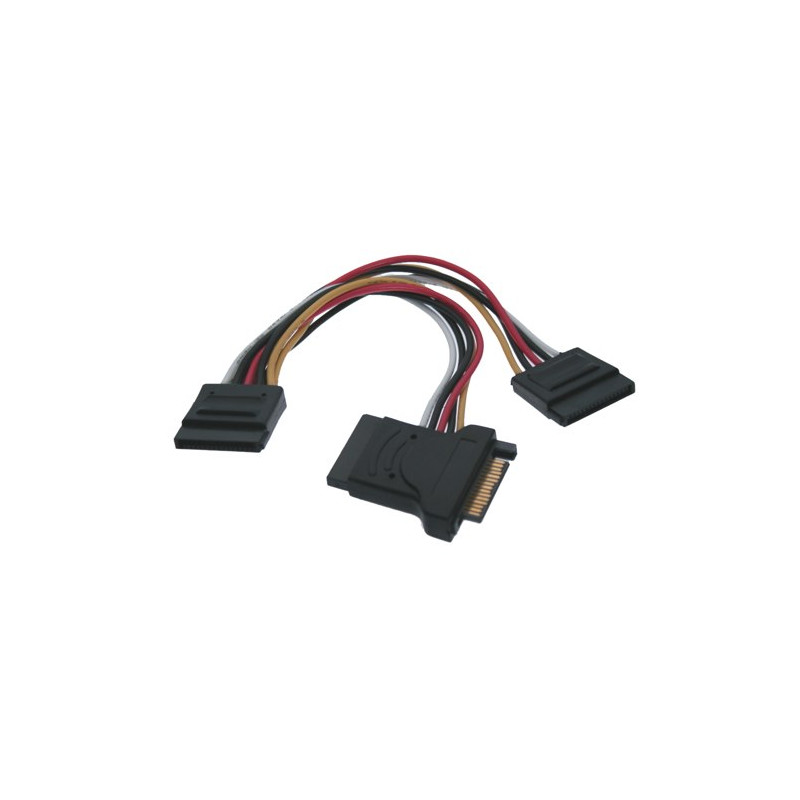 PremiumCord Napájecí Y kabel k HDD Serial ATA 3xF/1xM 16cm