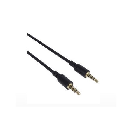 PremiumCord Kabel Jack 3.5mm 4 pinový M/M 1,5m pro Apple iPhone, iPad, iPod