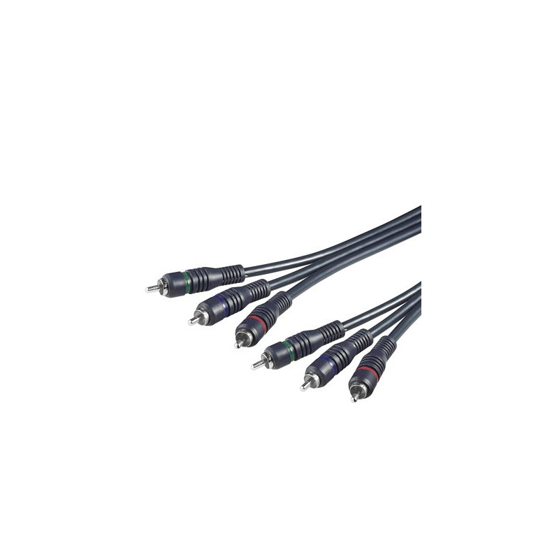 PremiumCord Kabel 3x CINCH-3x CINCH M/M 10m HQ