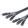 PremiumCord Kabel 3x CINCH-3x CINCH M/M 10m HQ