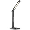 IMMAX LED Tischleuchte Kingfisher/ 9W/ 450lm/ 12V/1A/ 3 verschiedene Lichtfarben/ klappbarer Arm/ USB/ schwarz
