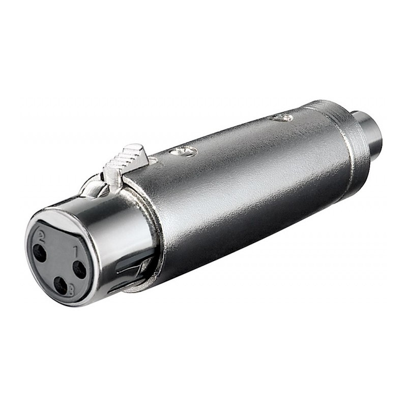 PremiumCord XLR mikrofonní redukce, XLR female - CINCH female