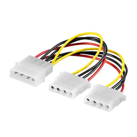 PremiumCord Kabel napájecí HDD 5,25"-2x5,25"