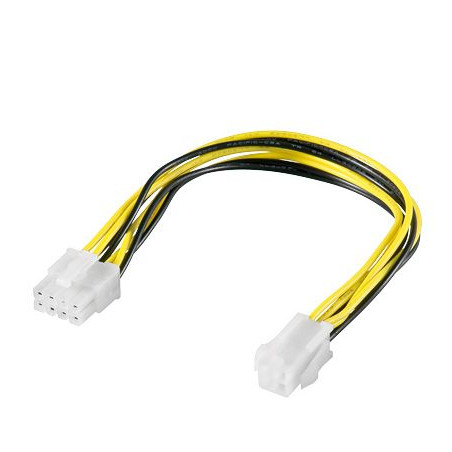 PremiumCord Redukce napájení 8pin/Male zdroj na P4 4pin/Female