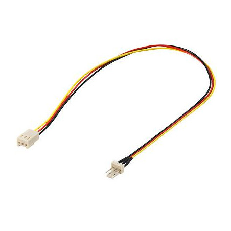 PremiumCord Prodlužovací kabel k ventilátoru 3pin samec - 3pin samice , 30cm