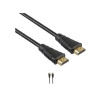 PremiumCord HDMI High Speed + Ethernet kabel, zlacené konektory, 1,5m