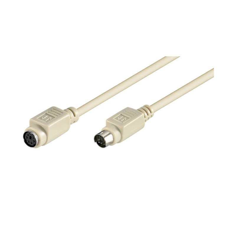 PremiumCord Kabel prodluž. kláv. PS/2 3m