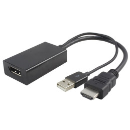 PremiumCord adaptér HDMI to DisplayPort Male/Female s napájením z USB