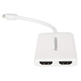 PremiumCord adaptér mini DisplayPort - 2x HDMI splitter, rozlišení 3D, 4K*2K@60Hz