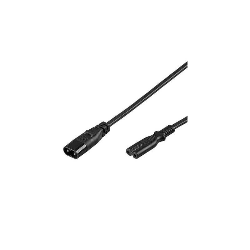 PremiumCord Kabel síťový prodlužovací IEC 60320 C7C8 230V 2m