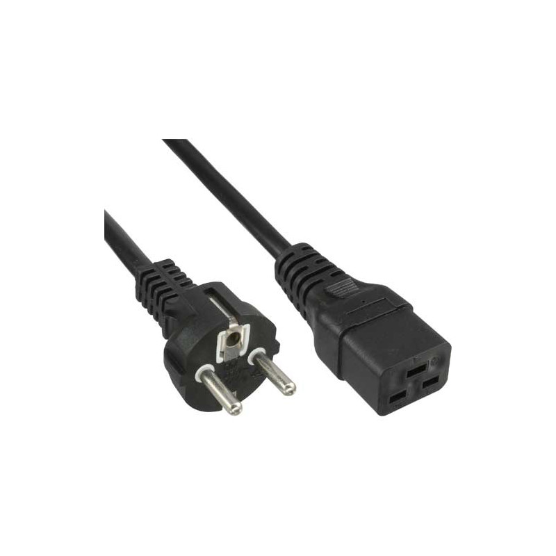 PremiumCord Kabel síťový k počítači 230V 16A 3m IEC 320 C19 konektor