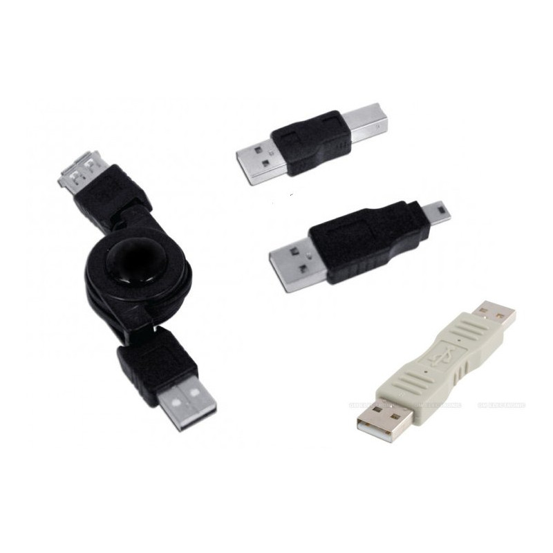 PremiumCord USB navíjecí kabel 1m - kit