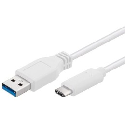 PremiumCord Kabel USB 3.1 typ C/male - USB 3.0  A/male/ 2m/ bílý