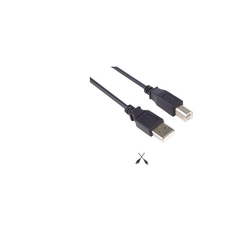 PremiumCord Kabel USB 2.0, A-B, 1m barva černá