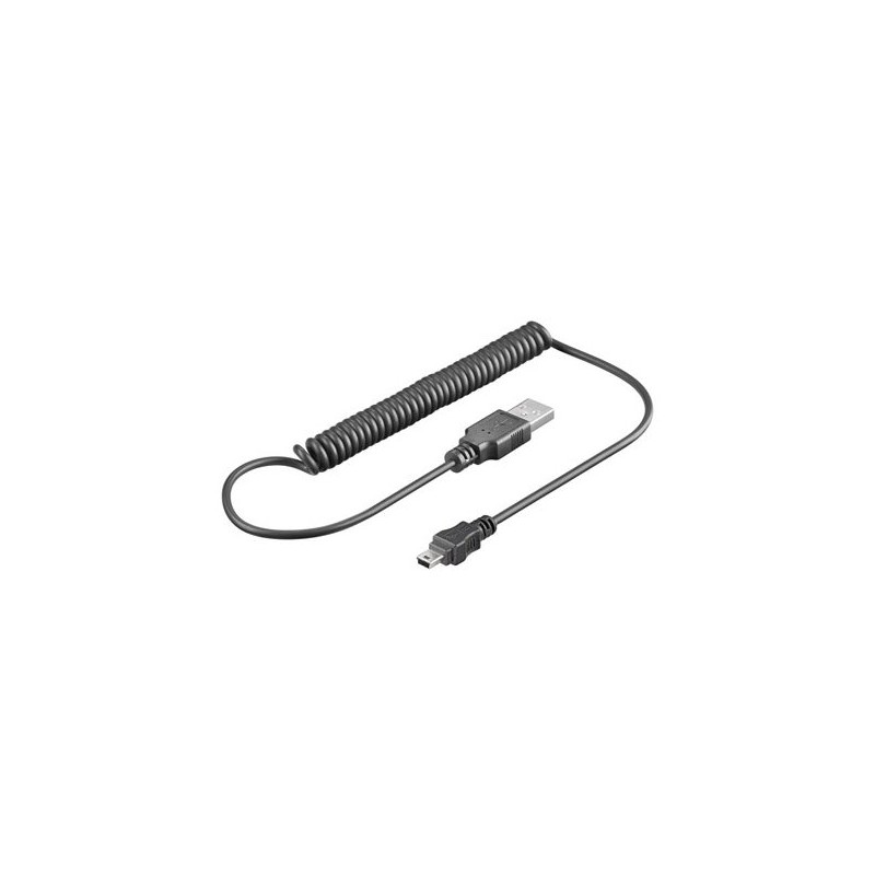PremiumCord Kabel USB 2.0, A-B mini 1.5m - kroucený 50cm až 150cm