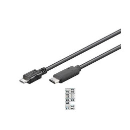 PremiumCord Kabel USB konektor C/male - USB 2.0 Micro-B/male, černý, 0,6m