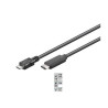 PremiumCord Kabel USB konektor C/male - USB 2.0 Micro-B/male, černý, 0,6m
