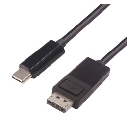 PremiumCord Převodník kabel 2m USB-C na DisplayPort, rozlišení 4K*2K@30Hz